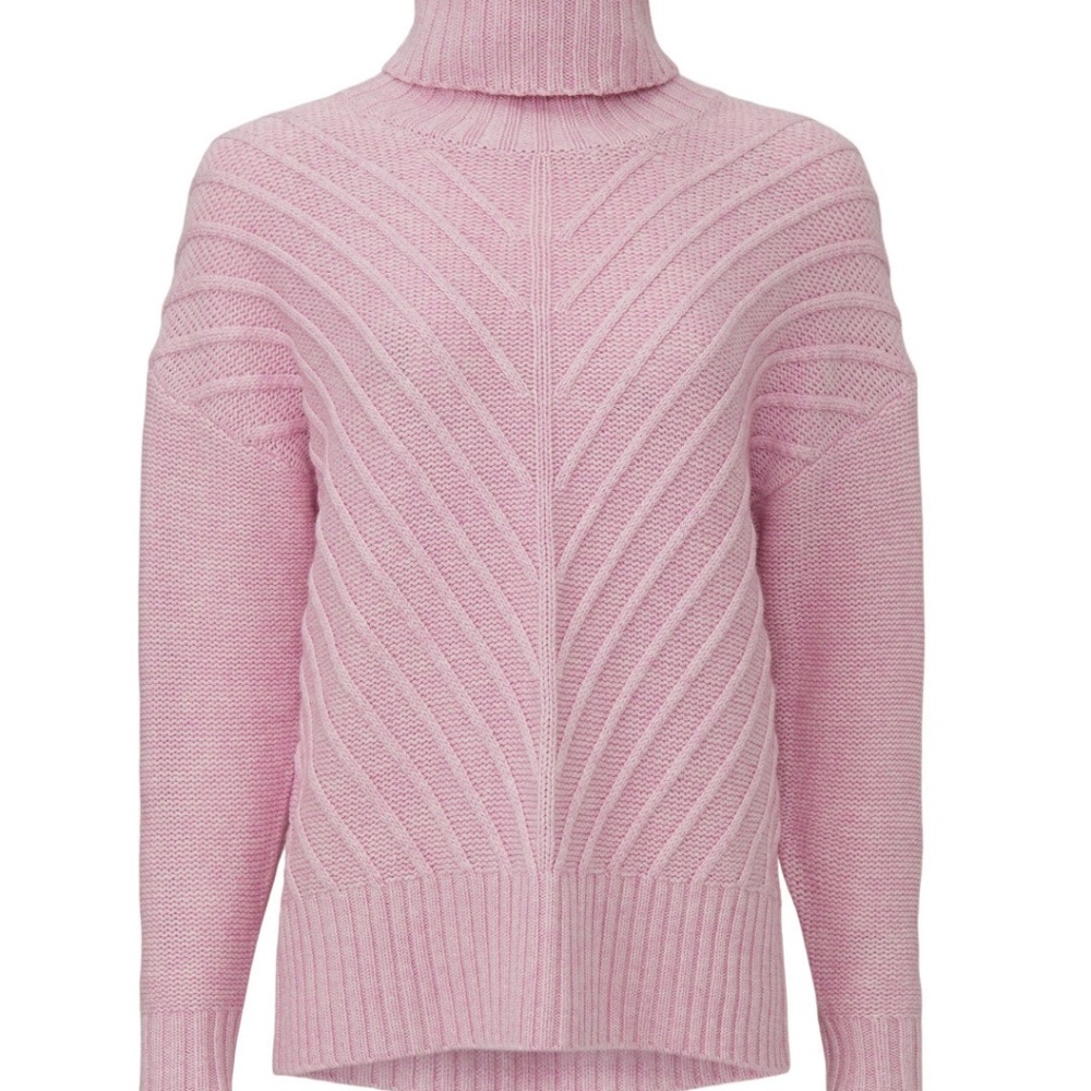 Splendid Arabella Cowl Neck Sweater in pink, M